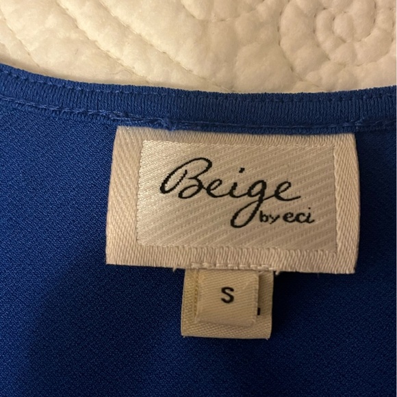 Beige by Eci Cobalt Blue Wrap Dress, size Small - Picture 7 of 7